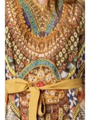 Premium-Kaftan mit Strass leo/tiger