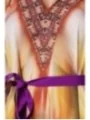 Premium-Kaftan mit Strass orange/lila/blau