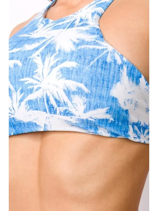 Bikini blau/weiß