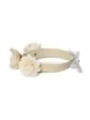 Halsband mit Blumen creme