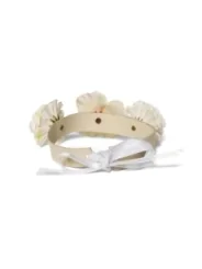 Halsband mit Blumen creme