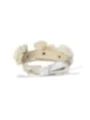 Halsband mit Blumen creme