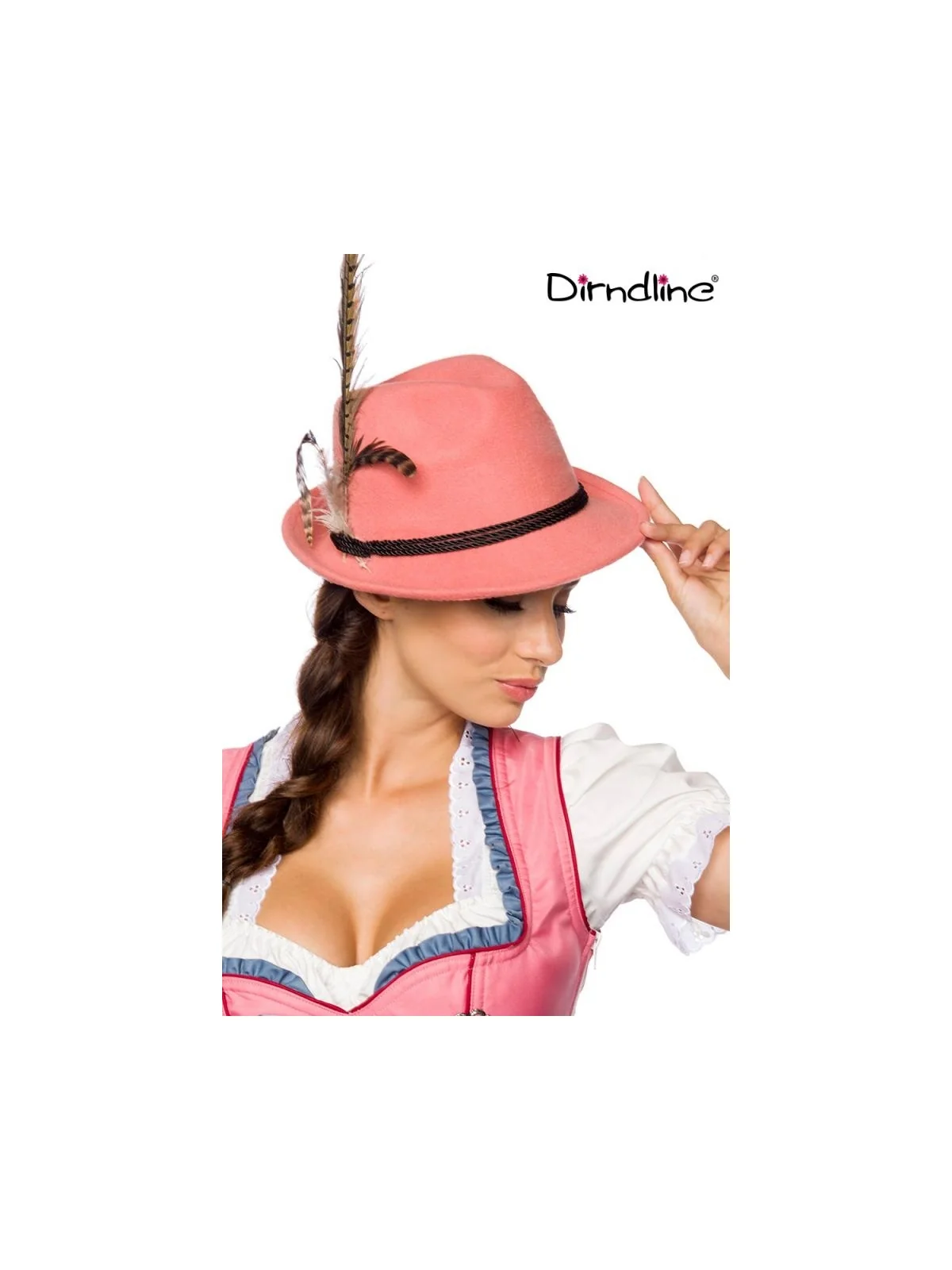 Traditioneller Trachtenhut apricot von Dirndline