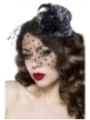 Rockabilly-Minihut / Fascinator leo