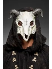 Goat Maske weiß/schwarz