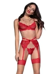 Spitzen-Set Cr4413 Rot von Chilirose