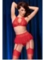 Spitzen-Set Cr4466 Rot von Chilirose