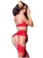 Spitzen-Set Cr4466 Rot von Chilirose