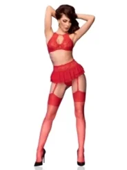 Spitzen-Set Cr4466 Rot von Chilirose