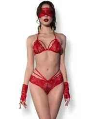 Spitzen-Set Cr4608 Rot von Chilirose