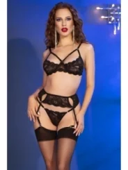 Dessous-Set CR4697 schwarz von Chilirose