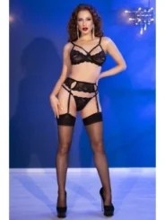 Dessous-Set CR4697 schwarz von Chilirose