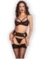 Dessous-Set CR4697 schwarz von Chilirose