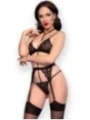 Chilirose Spitzen-Set CR4713 schwarz