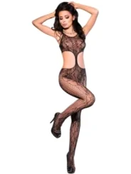 Bodystocking Cr4091 Schwarz von Chilirose