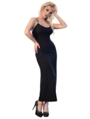 Langes Kleid Cr4379 Schwarz von Chilirose