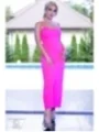 Langes Kleid Cr4379 Hot Pink von Chilirose