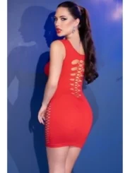 Nahtloses Minikleid Cr4622 Rot von Chilirose