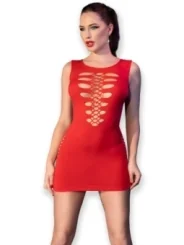 Nahtloses Minikleid Cr4622 Rot von Chilirose