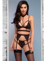 Spitzen-Set Cr4636 Schwarz von Chilirose