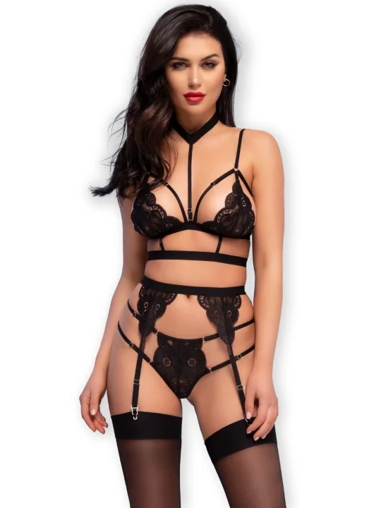 Spitzen-Set Cr4636 Schwarz von Chilirose