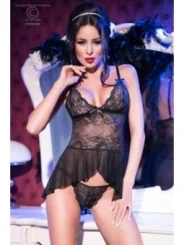 Babydoll Cr4163 Schwarz von Chilirose