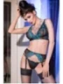 Spitzen-Set CR4217 schwarz/blau von Chilirose