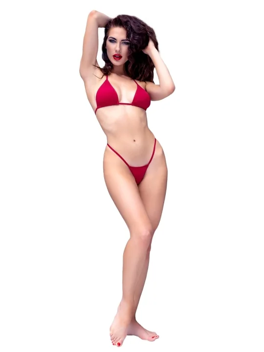 Bikini-Set Cr4449 Rot von Chilirose