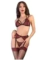 Spitzen-Set Cr4468 Schwarz/Rot von Chilirose