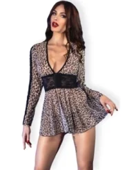 Leopard-Negligee Cr4486 von Chilirose