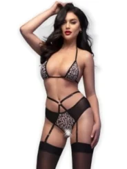 Wildcat-Set Cr4634 Schwarz/Beige von Chilirose