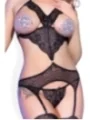 Bustier-Set Cr4372 Schwarz von Chilirose