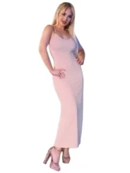 Langes Kleid Cr4379 Light Pink von Chilirose