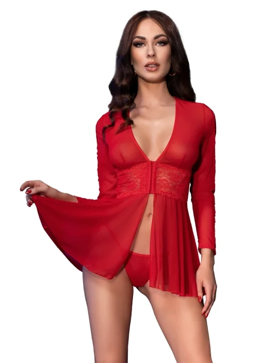 Negligee Cr4469 Rot von Chilirose