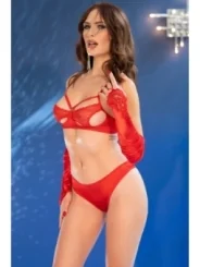 Chilirose Reizwäsche Set Cr4676 Rot