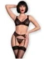 Chilirose CR4692 Spitzen-Set schwarz