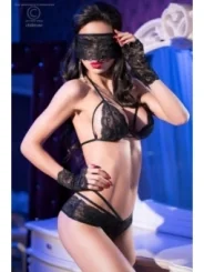 Spitzen-Set Cr4171 Schwarz von Chilirose