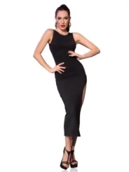 Langes Kleid Cr4441 Schwarz von Chilirose