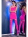 Nahtloses Minikleid & Strümpfe Cr4305 Hotpink von Chilirose