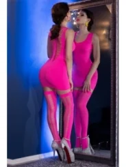 Nahtloses Minikleid & Strümpfe Cr4305 Hotpink von Chilirose