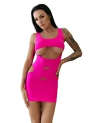 Minikleid Cr4432 Neonpink von Chilirose