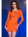 Minikleid CR4682 neonorange von Chilirose