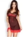 Babydoll & String Schwarz/Rot Cr3170 von Chilirose