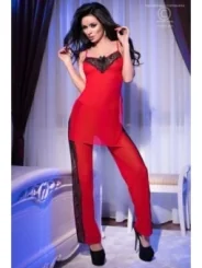 Top & Hose Cr4126 Rot/Schwarz von Chilirose