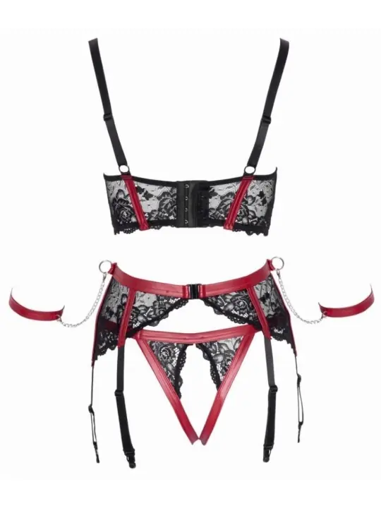 ♥ Hosenträger-Set - Schwarz von Cottelli Bondage ♥