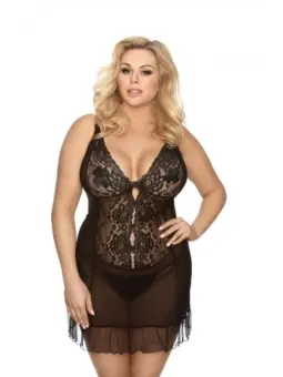 Schwarzes Negligee Vela von Anais Apparel Plus Size bestellen - Dessou24