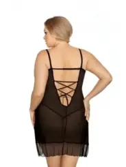 ♥ Schwarzes Negligee Vela von Anais Apparel Plus Size ♥