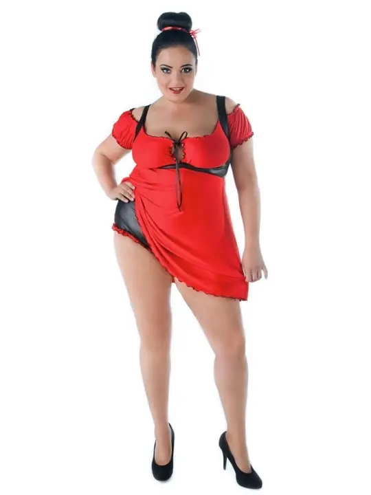 ♥ Rotes Chemise Sw/110 Andalea Sexy Work Kollektion ♥