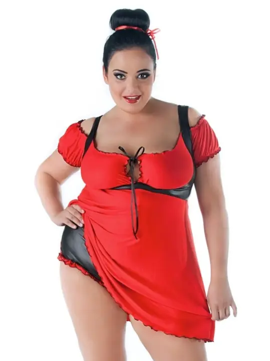 ♥ Rotes Chemise Sw/110 Andalea Sexy Work Kollektion ♥