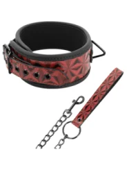 ♥ Vegane Kunstlederhalsband ♥ von Begme Red Edition